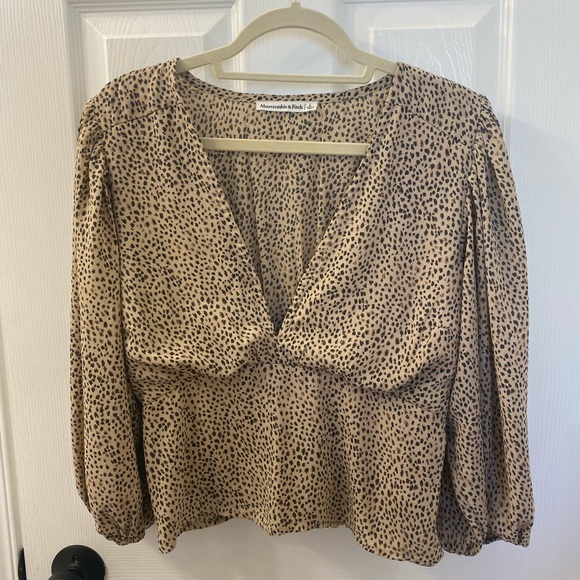 Abercrombie Leopard Print Blouse - Picture 2 of 4